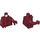 LEGO Rouge foncé Kabuki Twin Minifig Torse (973 / 76382)