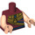 LEGO Dark Red King Tut Minifig Torso (973 / 88585)