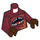 LEGO Dark Red Lobster Guardian Torso (76382 / 88585)