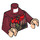 LEGO Dark Red Master of Lake-town Minifig Torso (973 / 76382)