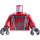 LEGO Dark Red Miles Morales Minifig Torso (76382)