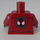 LEGO Mørkerød Miles Morales (Spider-Mand) med Mørkerød Hætte og Minifig Torso (973 / 76382)