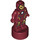 LEGO Donkerrood Minifig Statuette met Iron Man Decoratie (12685 / 20667)