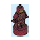 LEGO Donkerrood Minifiguur Statuette met Iron Man met Klein Faceplate (12685 / 77600)