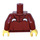 LEGO Donkerrood Minifiguur Torso met 2021 Hoodie (973 / 76382)