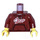 LEGO Dunkelrot Minifigur Torso mit 2021 Kapuzenpullover (973 / 76382)