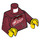 LEGO Donkerrood Minifiguur Torso met 2021 Hoodie (973 / 76382)