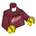 LEGO Dark Red Minifig Torso with 2021 Hoodie (973 / 76382)