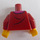 LEGO Donkerrood Minifiguur Torso met Clown Vest (973)