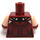 LEGO Dark Red Minifig Torso with Female Mesh Top and Webbing (973)