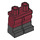 LEGO Rouge foncé Minifigure Hanches et jambes avec Noir Boots (21019 / 77601)