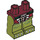 LEGO Dunkelrot Minifigure Hüften und Beine mit Dark rot Loincloth und Bones (3815 / 13137)