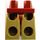 LEGO Donkerrood Minifiguur Heupen en benen met Donkerrood Loincloth en Wit Klauwen (13144 / 13398)