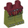 LEGO Dunkelrot Minifigure Hüften und Beine mit Dark rot Tattered Loincloth (3815 / 19782)