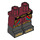 LEGO Dunkelrot Minifigure Hüften und Beine mit Dekoration (3815 / 66122)