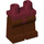 LEGO Rouge foncé Minifigure Les hanches avec Reddish Brown Jambes (73200 / 88584)