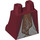 LEGO Dunkelrot Minifigure Skirt mit Grau und Copper Elrond Muster (36036 / 101753)