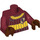 LEGO Dunkelrot Minifigure Torso mit Sweater mit Gelb Streifen und Gryffindor Badge (76382 / 88585)