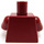 LEGO Donkerrood Minifigure Torso met Sweater met Geel Strepen en Gryffindor Badge (76382 / 88585)