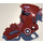 LEGO Dark Red Motorcycle Fairing with Captain America Emblems Sticker (52035)