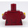 LEGO Donkerrood Ms. Santos Minifiguur Torso (973 / 76382)