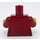 LEGO Rouge foncé Ms. Santos Minifig Torse (973 / 76382)