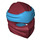 LEGO Dark Red Ninjago Mask with Dark Azure Headband (40925)