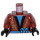 LEGO Dark Red Nya - Legacy Minifig Torso (973 / 76382)