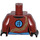 LEGO Dark Red Nya - Legacy Minifig Torso (973 / 76382)