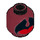 LEGO Dark Red Orca Minifigure Head (Recessed Solid Stud) (3626 / 29180)