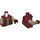 LEGO Dark Red Padme Amidala Minifig Torso (973 / 76382)