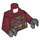 LEGO Dunkelrot Pete Peterson Minifig Torso (973 / 76382)