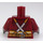 LEGO Dark Red Pete Peterson Minifig Torso (973 / 76382)