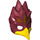 LEGO Dark Red Phoenix Mask with Yellow Beak with Gold Headpiece (16656 / 17402)