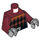 LEGO Dunkelrot Pillager Minifig Torso (973 / 76382)