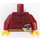 LEGO Rouge foncé Plaid Shirt Torse (973 / 76382)