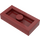 LEGO Rouge foncé assiette 1 x 2 avec 1 Stud (sans rainure inférieure) (3794)