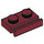 LEGO Donkerrood Plaat 1 x 2 met Deur spoor (32028)