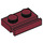 LEGO Donkerrood Plaat 1 x 2 met Deur Rail (32028)