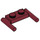 LEGO Rouge foncé assiette 1 x 2 avec Poignées (Poignées basses) (3839)