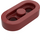 LEGO Dark Red Plate 1 x 2 with Rounded Ends and Open Studs (35480)