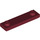 LEGO Dark Red Plate 1 x 4 with Two Studs with Groove (41740)