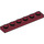 LEGO Dark Red Plate 1 x 6 (3666)