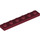 LEGO Donkerrood Plaat 1 x 6 (3666)