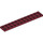 LEGO Dark Red Plate 2 x 12 (2445)