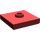 LEGO Dunkelrot Platte 2 x 2 mit Nut und 1 Center Stud (23893 / 87580)