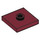 LEGO Dark Red Plate 2 x 2 with Groove and 1 Center Stud (23893 / 87580)