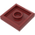 LEGO Rouge foncé assiette 2 x 2 avec rainure et 1 Centre Stud (23893 / 87580)