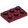 LEGO Donkerrood Plaat 2 x 3 (3021)