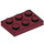 LEGO Rouge foncé assiette 2 x 3 (3021)